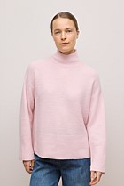Alpaca Merino Blend Relaxed Mock Neck