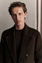Italian Wool Herringbone Peacoat