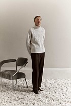 Pintucked Pull On Pant