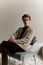 Merino Cable Detail Cardigan