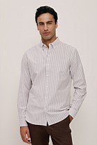 Regular Fit Wide Stripe Oxford Shirt