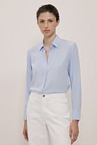 Silk Concealed Placket Shirt