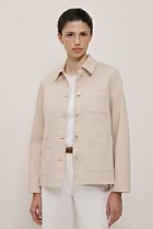 Garment Dyed Denim Pocket Detail Jacket