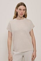 Linen Cotton Relaxed Knit T-shirt