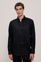 Regular Fit Linen Classic Long Sleeve Shirt