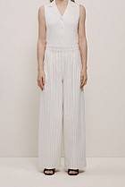 Linen Cotton Pinstripe Pant