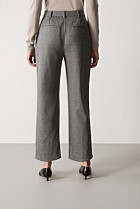 Cotton Wool Blend Pinstripe Ponte Pant