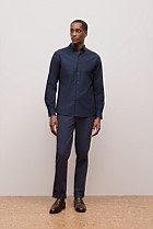 Regular Fit Cotton Monogram Oxford Shirt