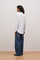Silk Concealed Placket Shirt