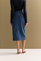 Australian Cotton Blend Classic Denim Skirt