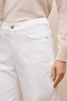 Cotton Blend Wide Leg Jean