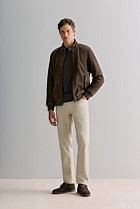 Regular Fit Suede Bomber