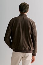 Regular Fit Suede Bomber