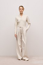 Ponte Drawcord Wide Leg Pant