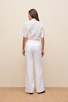 Linen Pintucked Pant