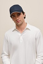 Micro Pique Monogram Long Sleeve Polo