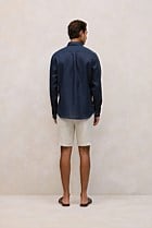 Regular Fit Linen Classic Long Sleeve Shirt