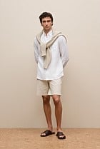 Regular Fit Linen Classic Long Sleeve Shirt