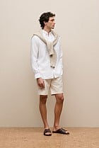 Regular Fit Linen Classic Long Sleeve Shirt
