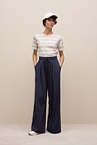 Ponte Drawcord Wide Leg Pant