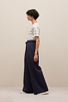 Ponte Drawcord Wide Leg Pant