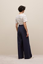 Ponte Drawcord Wide Leg Pant