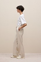 Ponte Pintucked Wide Leg Pant