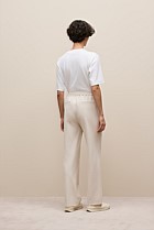 Ponte Pintucked Wide Leg Pant
