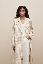 Yarn Dyed Check Trench Coat