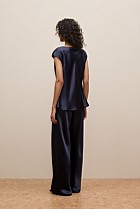 Satin Cowl Neck Blouse