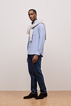 Brushed Cotton Melange Shirt
