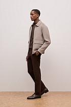 Double-Faced Zip Front Jacket