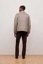 Double-Faced Zip Front Jacket