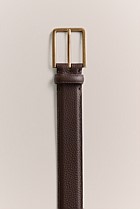 Mica Grain-Leather Belt
