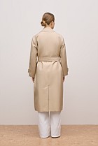 Double Cloth Longline Trench Coat