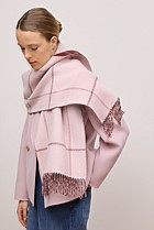 Wool Check Reversible Scarf