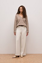 Brushed Alpaca Relaxed V Knit