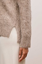 Brushed Alpaca Relaxed V Knit