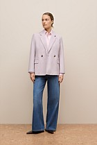 Italian Wool Blend Double Breasted Blazer