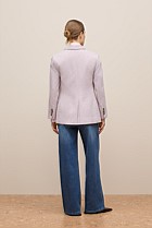 Italian Wool Blend Double Breasted Blazer