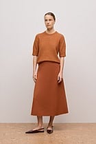 Double Faced Wool Skirt