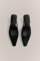 Solenne Pony Hair Kitten Heel