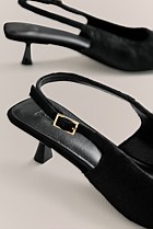 Solenne Pony Hair Kitten Heel
