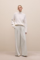 Alpaca Merino Blend Relaxed Mock Neck