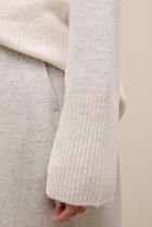 Alpaca Merino Blend Relaxed Mock Neck