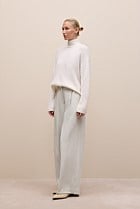 Alpaca Merino Blend Relaxed Mock Neck