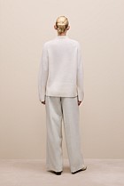 Alpaca Merino Blend Relaxed Mock Neck