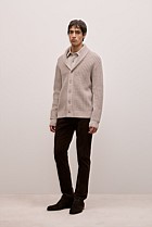 Merino Textured Shawl Cardigan
