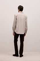 Brushed Herringbone Overshirt