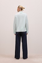Alpaca Merino Blend Relaxed Mock Neck